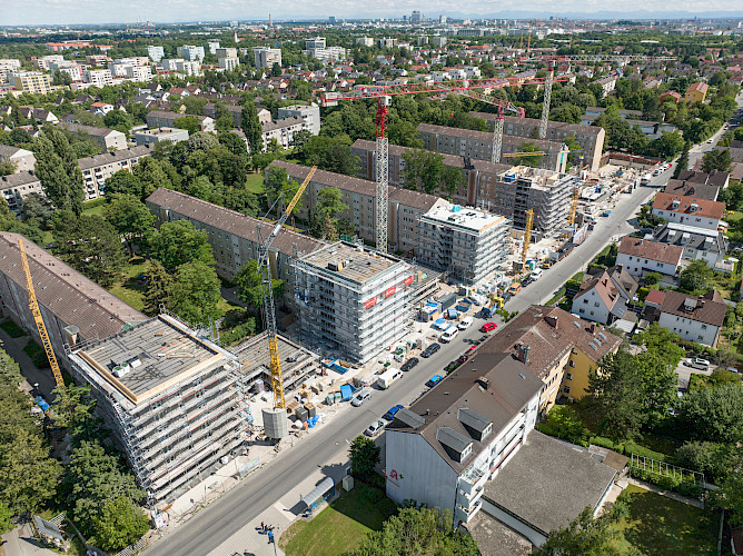 Nachhaltiger Wohnungsbau in München-Hasenbergl